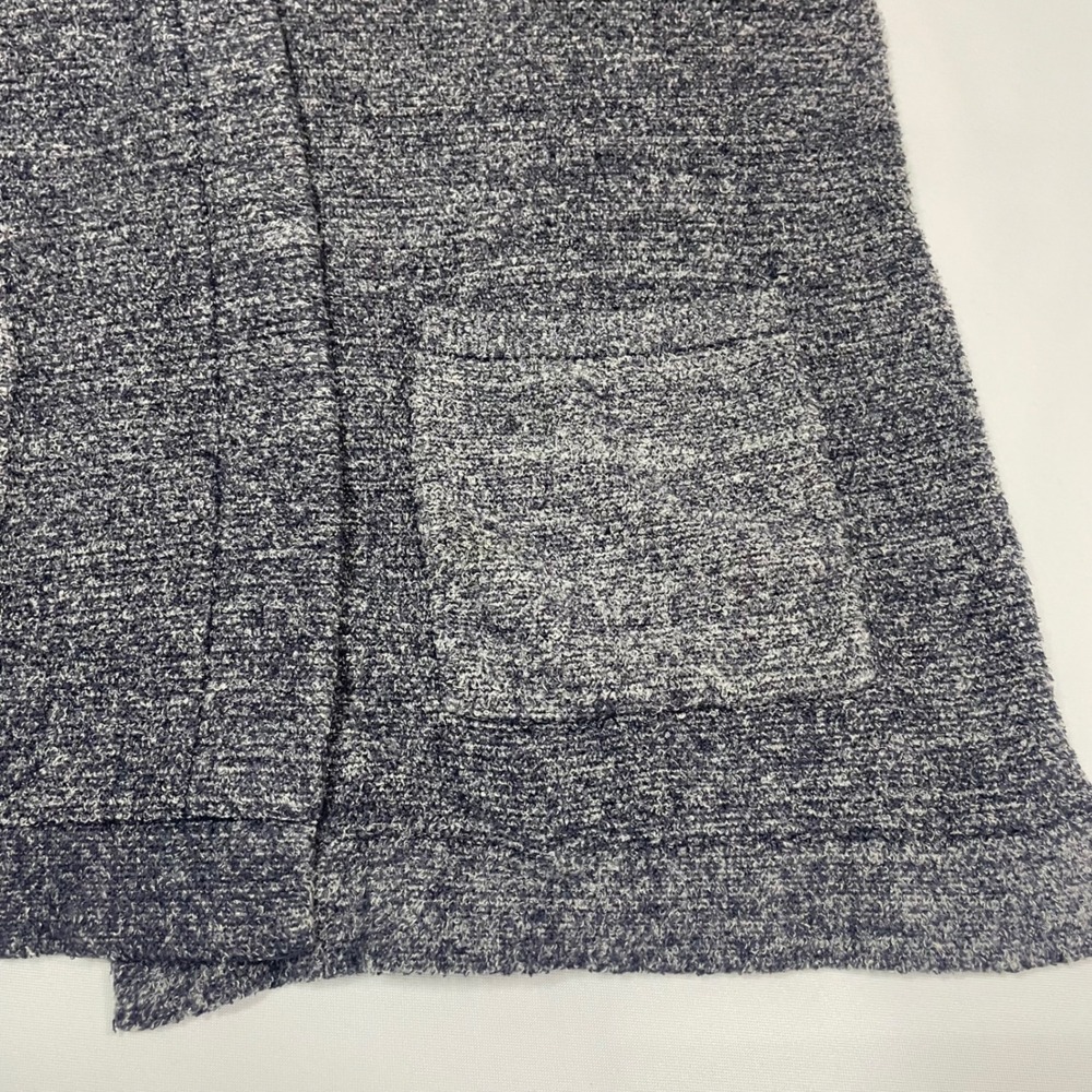 Barefoot Dreams CozyChic Lite Cardigan Hooded Pockets Navy Heathered Hooded L - Picture 10 of 16